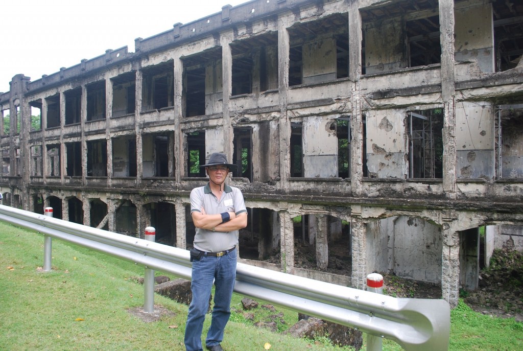 Author at ruins of Middleside Barracks