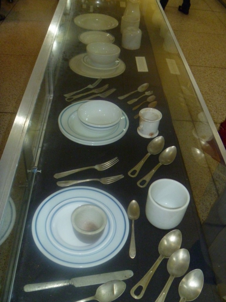 Display of cutlery and china