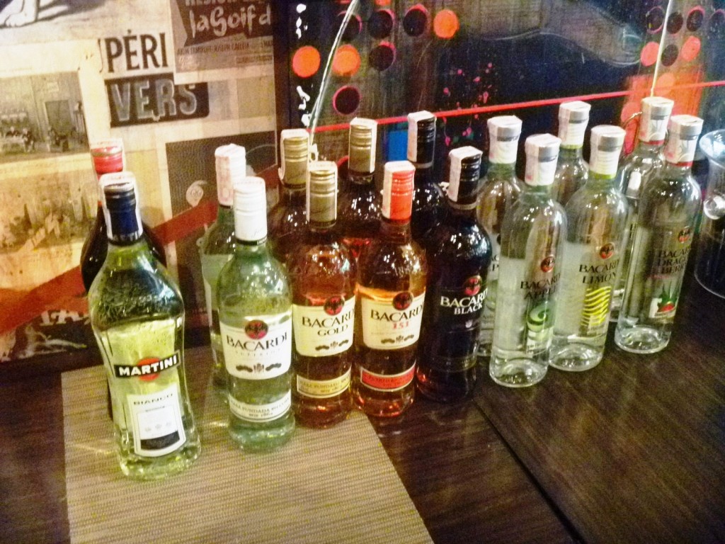 The Bacardi family of spirits