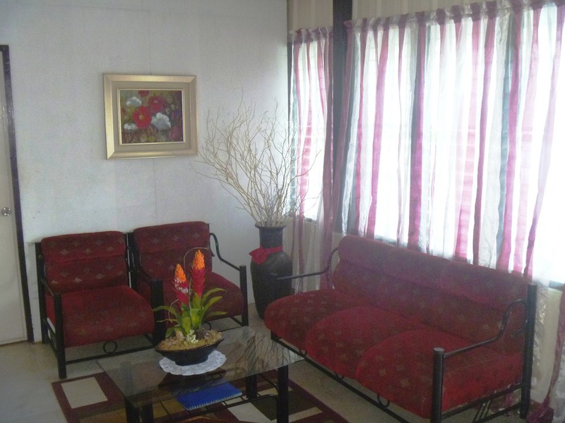 The hometel's small lobby