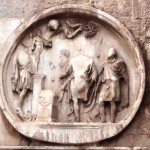 Round relief, south side - Sacrifice to Silvanus 