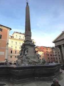 The fountain and obelisk